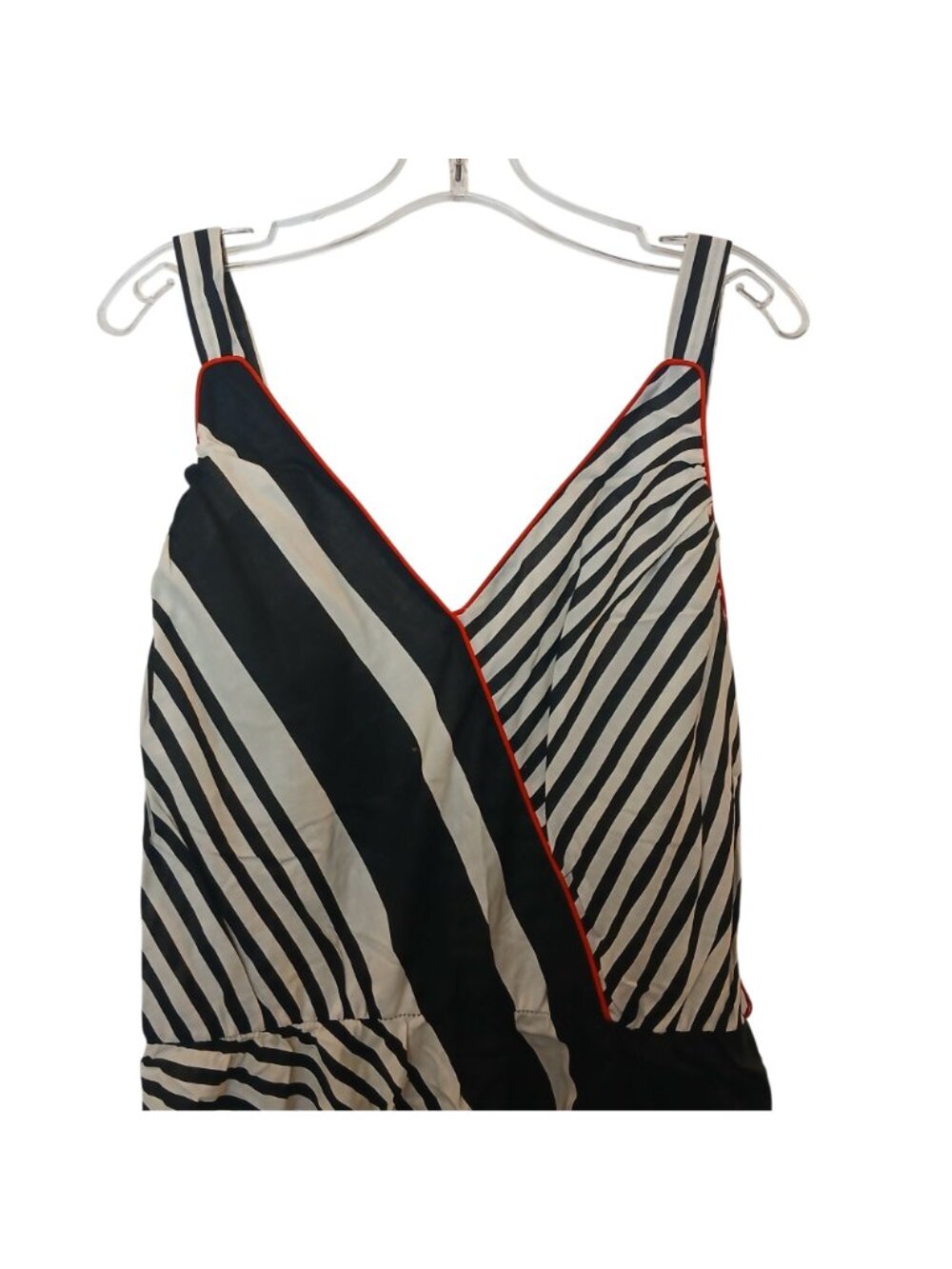 Mr. Joe Dress Striped Sleeveless Midi Womens Size 18 Made In USA VTG #I-11 - Picture 11 of 12